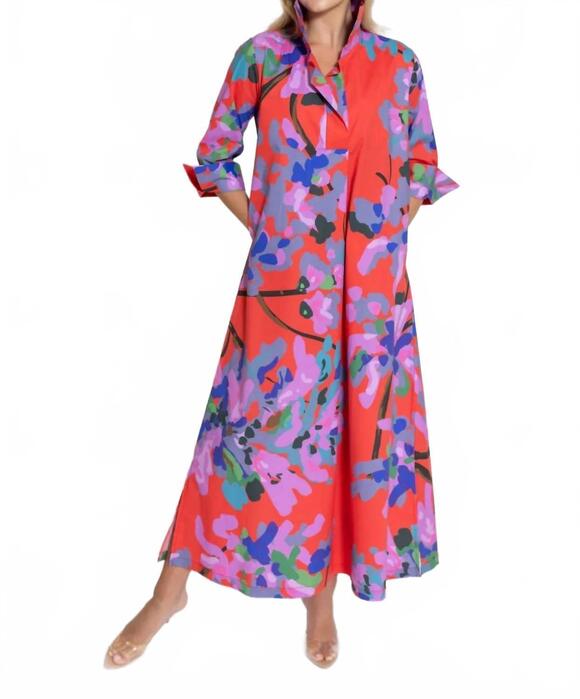 HOUSE OF MBR Dresses & Skirts - NEW HOUSE OF MBR ruthie shirt midi dress in miss scarlet